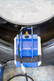 The Monaflex truck tyre bead repair system is housed on a metal frame
